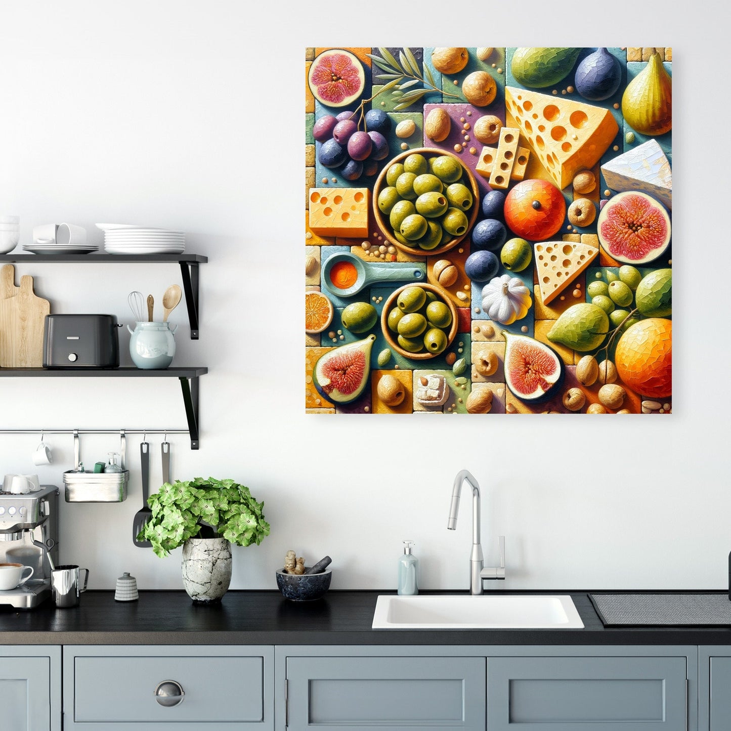 Mediterranean Mosaic Canvas