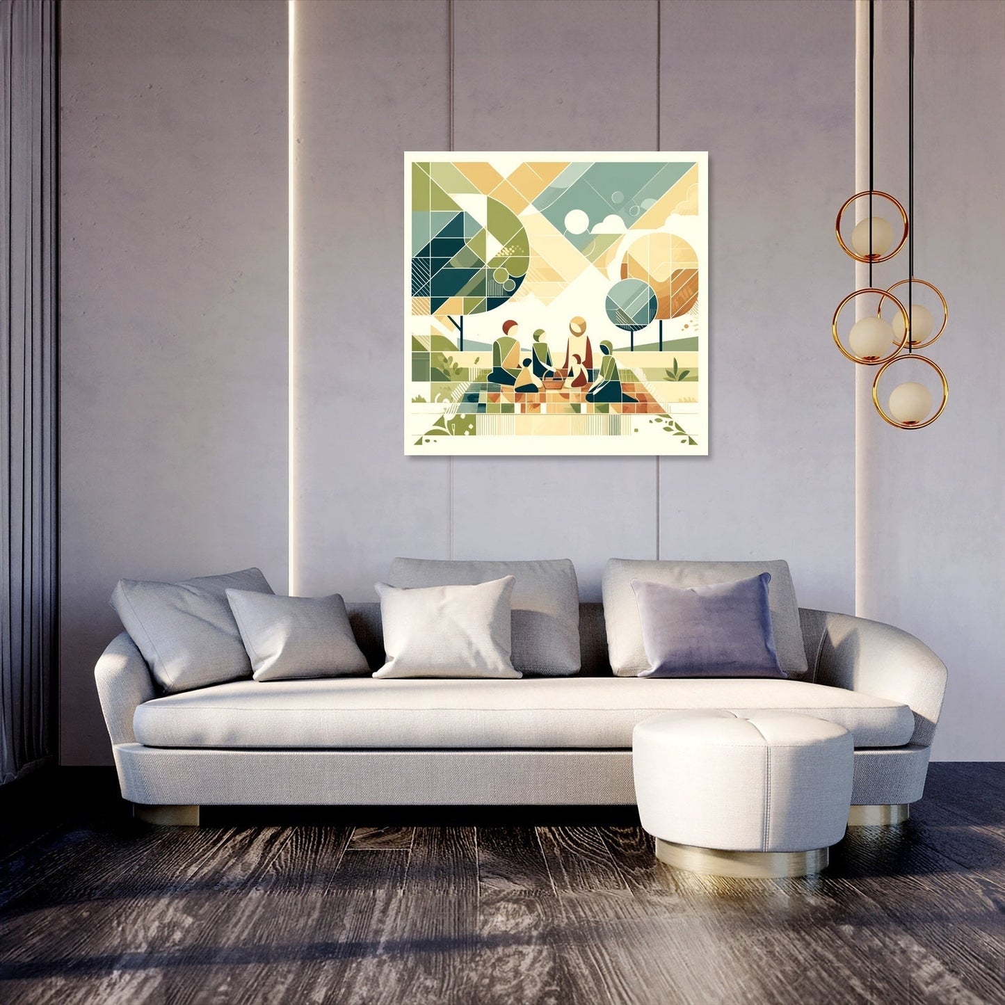 Picnic Harmony Canvas