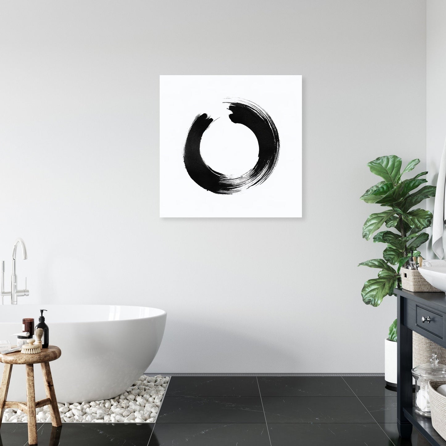 Zen Circle Minimalist Canvas