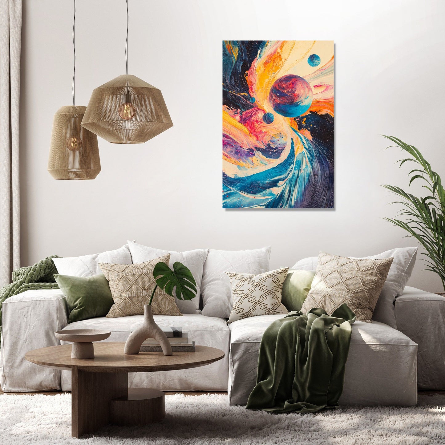 Alien Planetary System Canvas