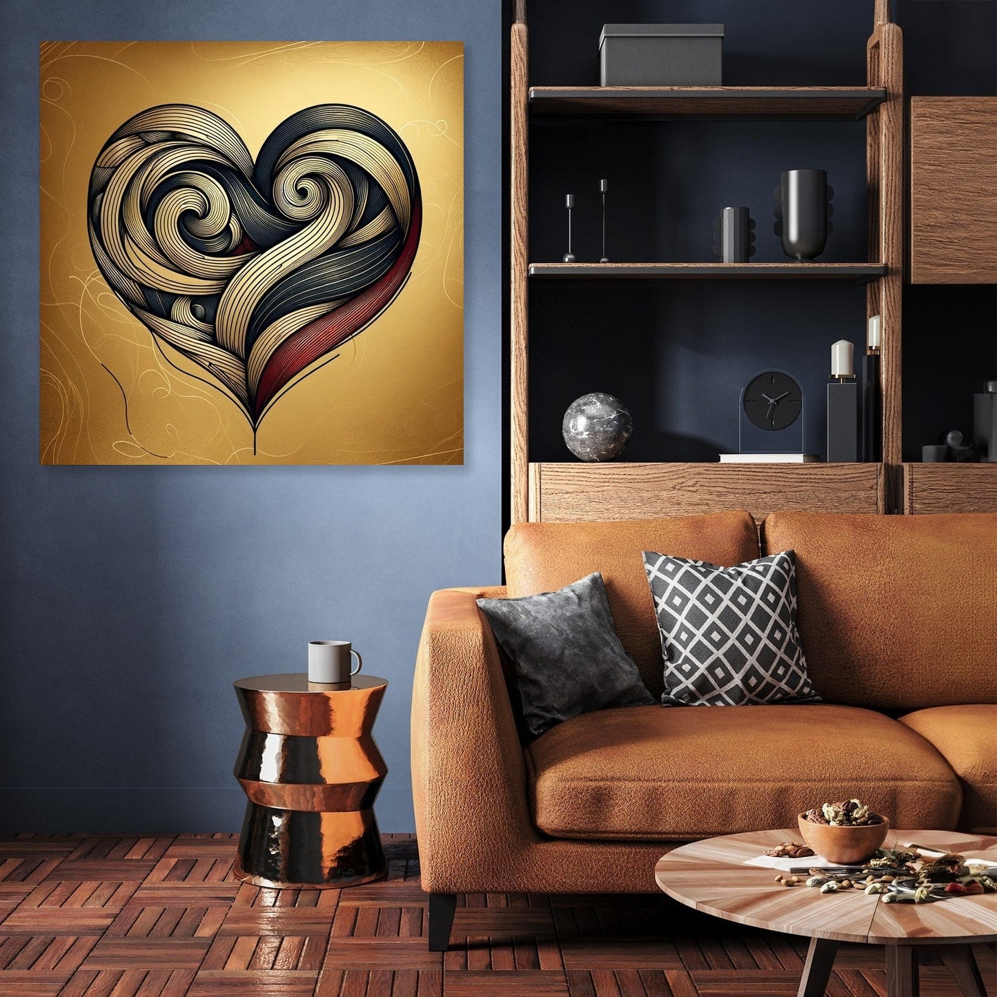 Crimson Heart Canvas
