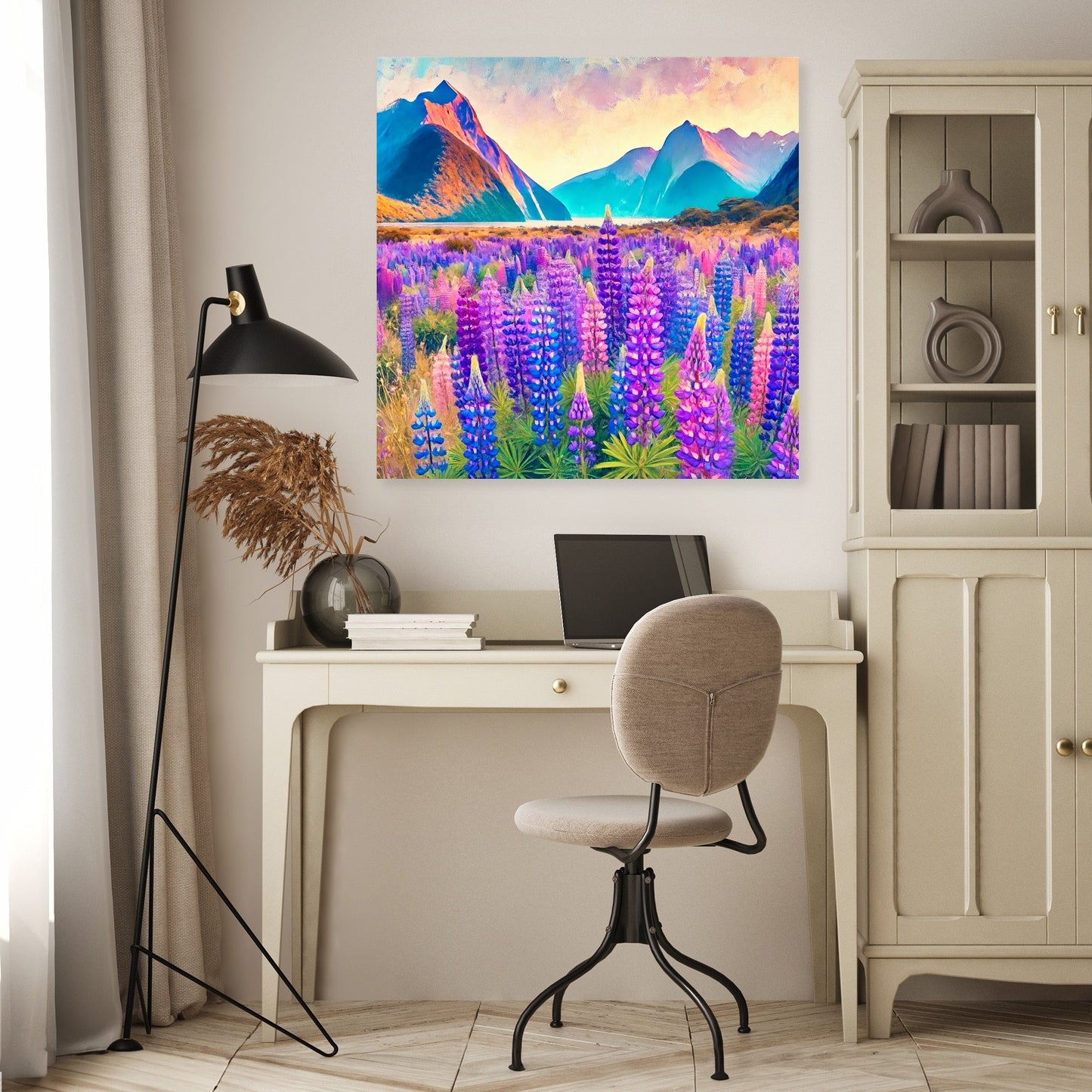 Lupin Fields Canvas