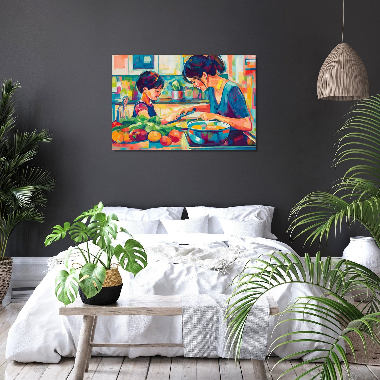 Cooking Together Canvas