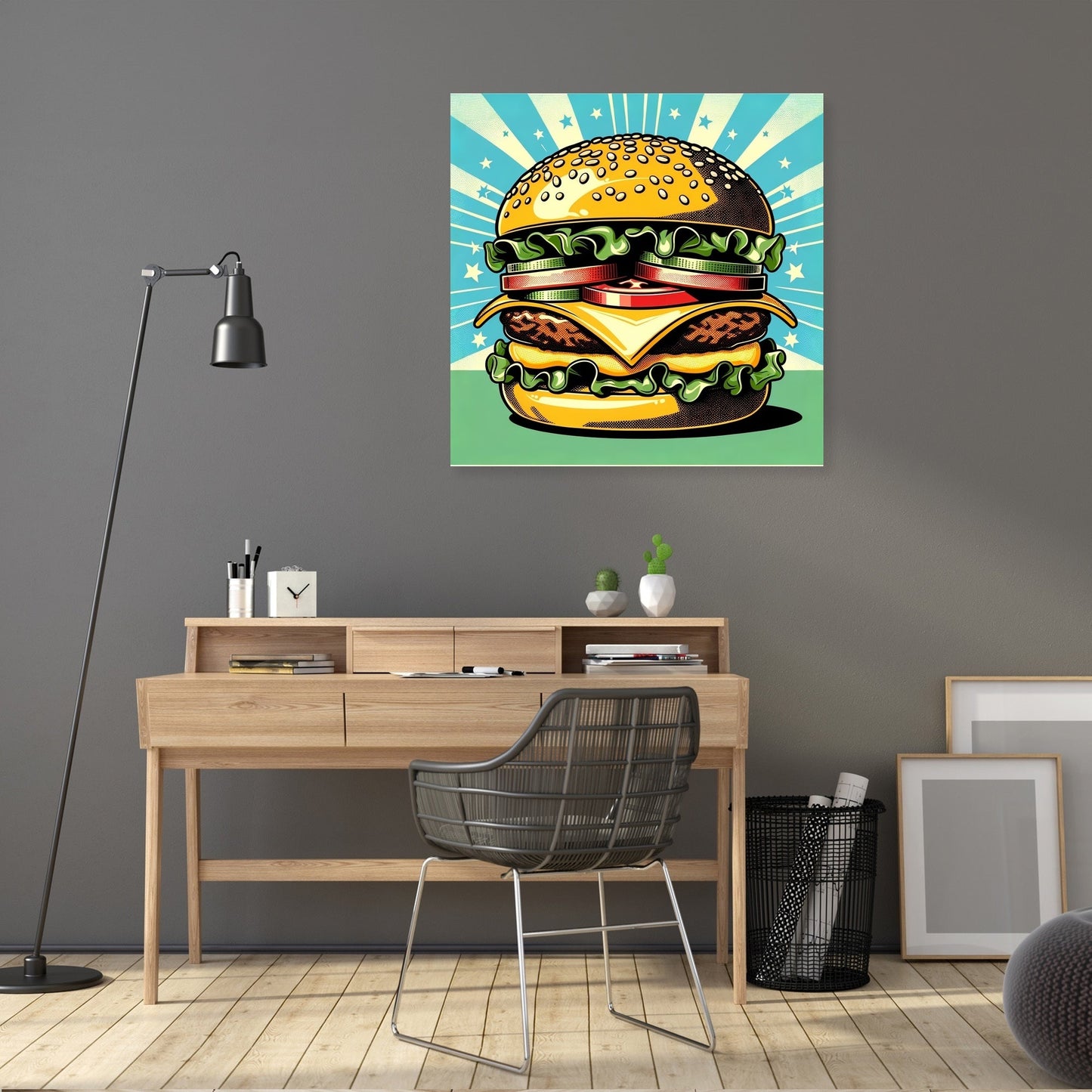 Pop Burger Canvas