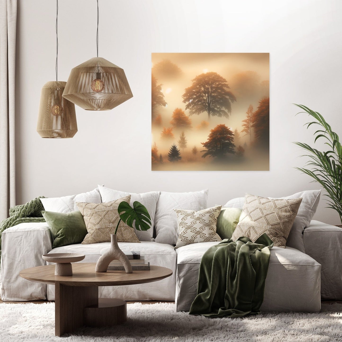 Autumn Fog Canvas