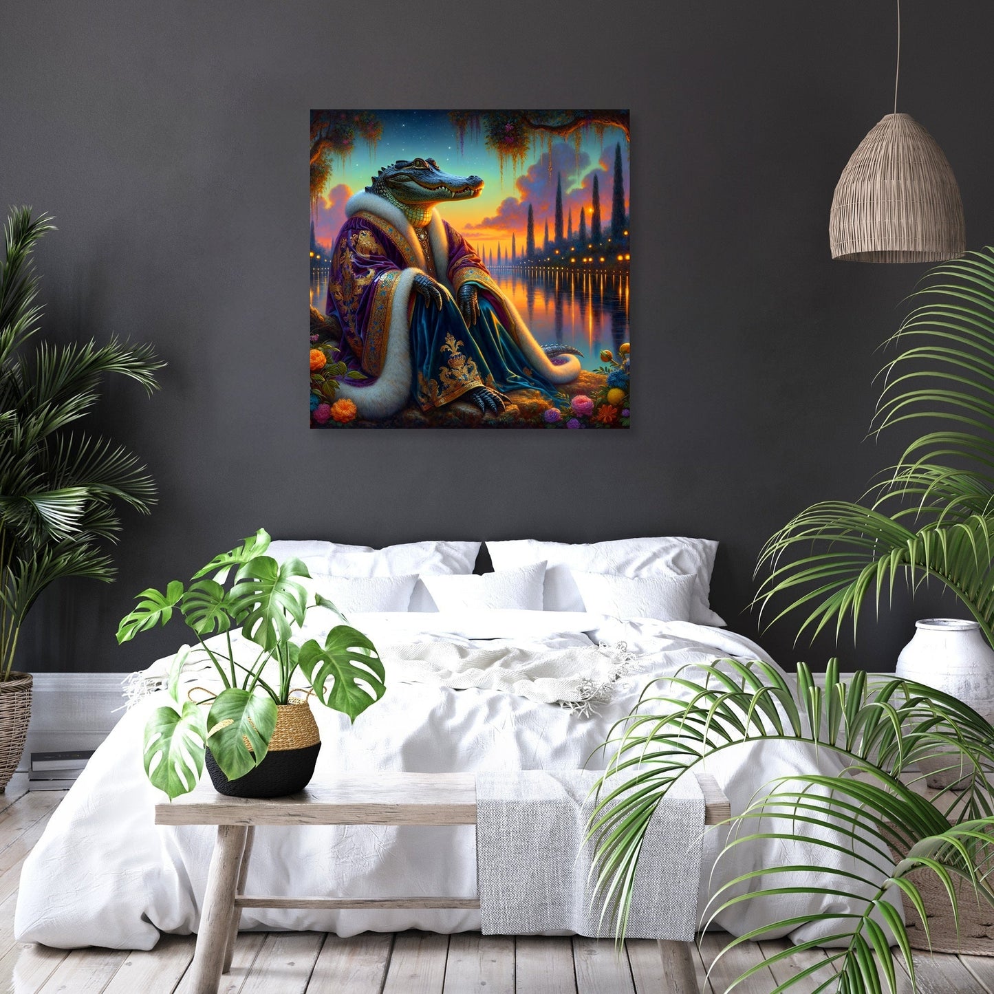 Regal Alligator Dusk Canvas