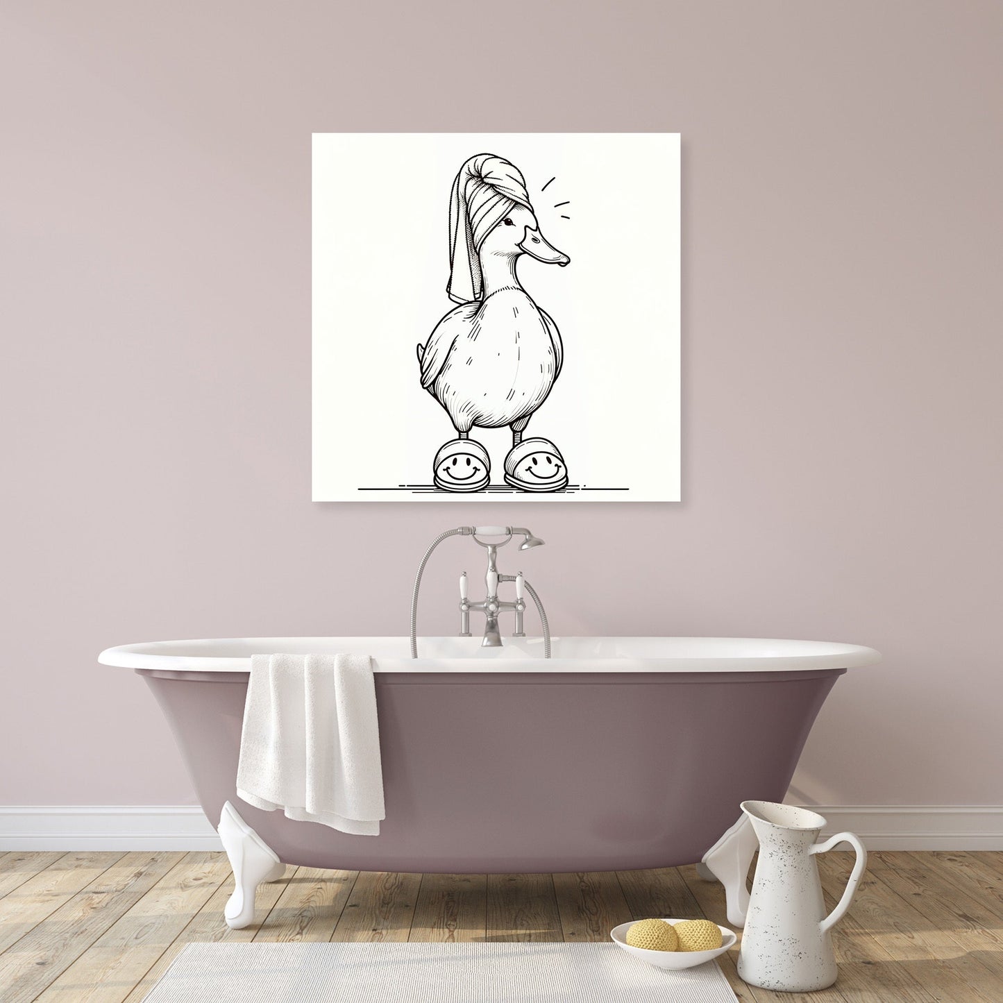 Duck's Spa Day Canvas