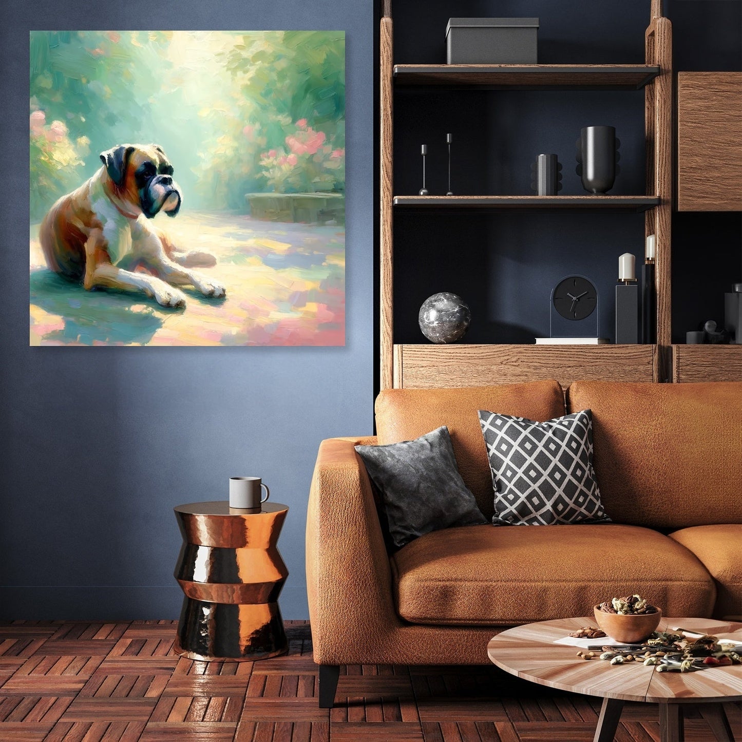 A Tranquil Moment Boxer Dog Canvas