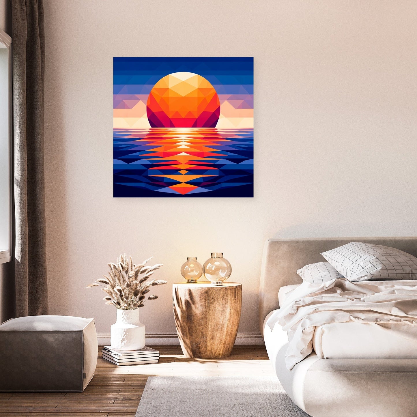 Sunset Symmetry Canvas