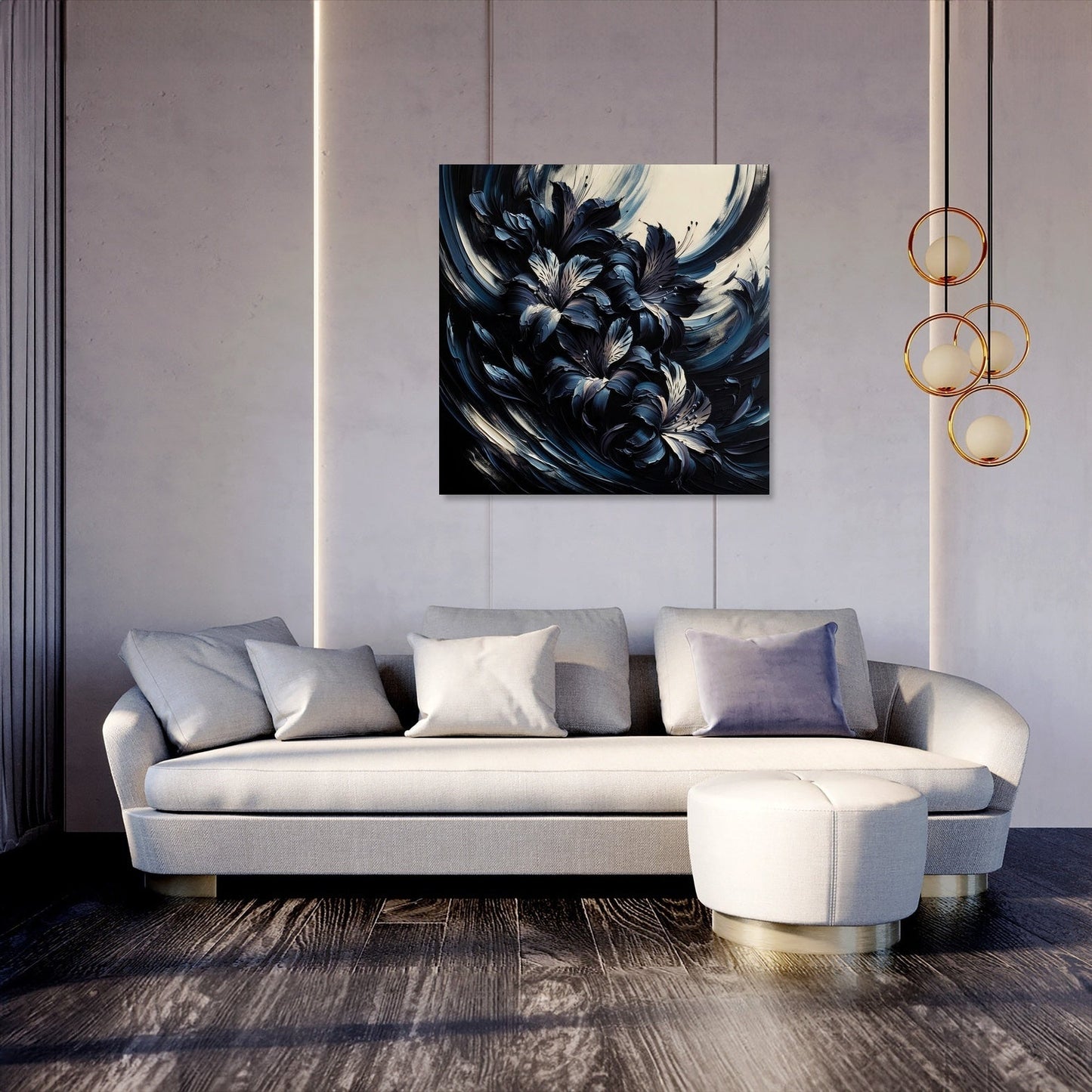 Alstroemeria Abyss Canvas