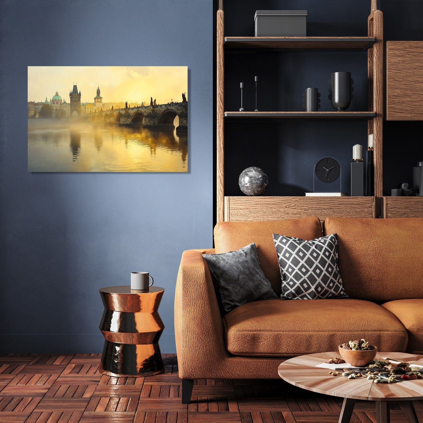 Charles Bridge Mist Canvas