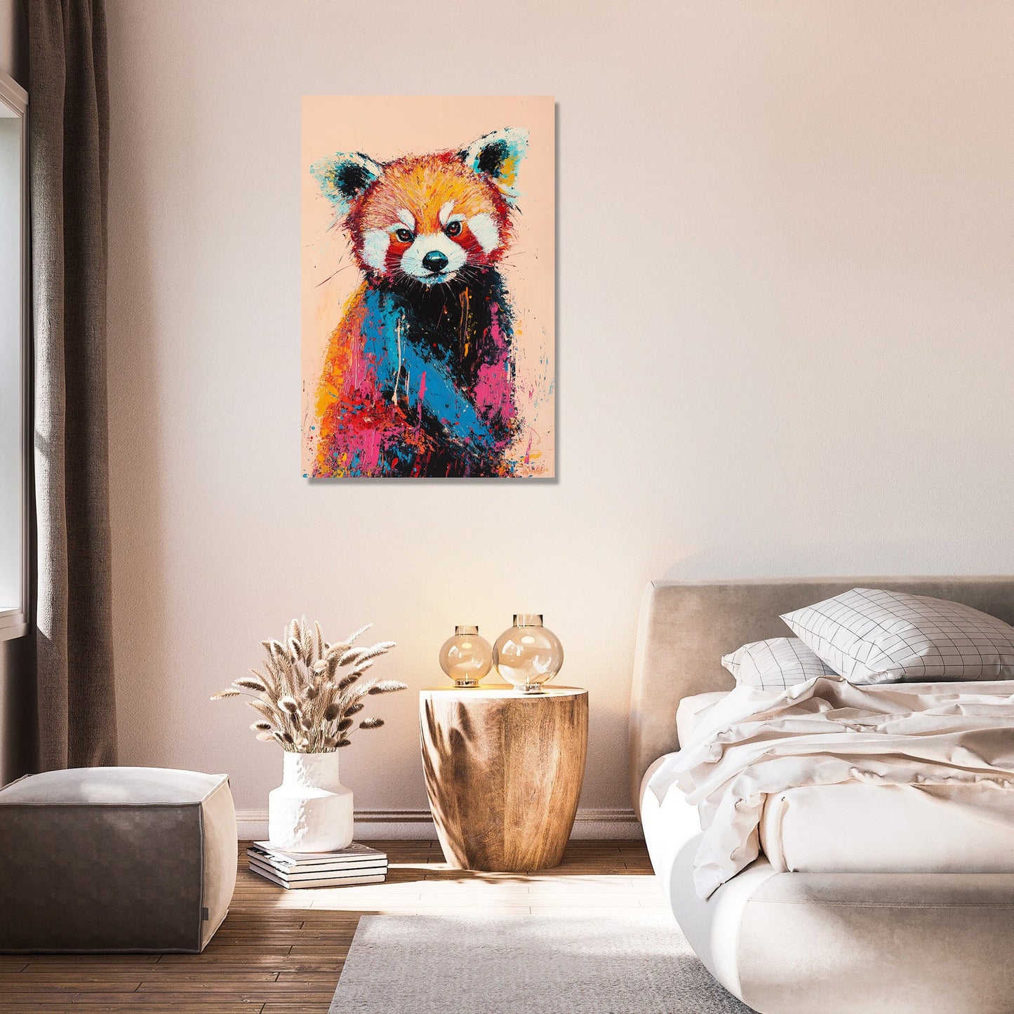 Red Panda Harmony Canvas