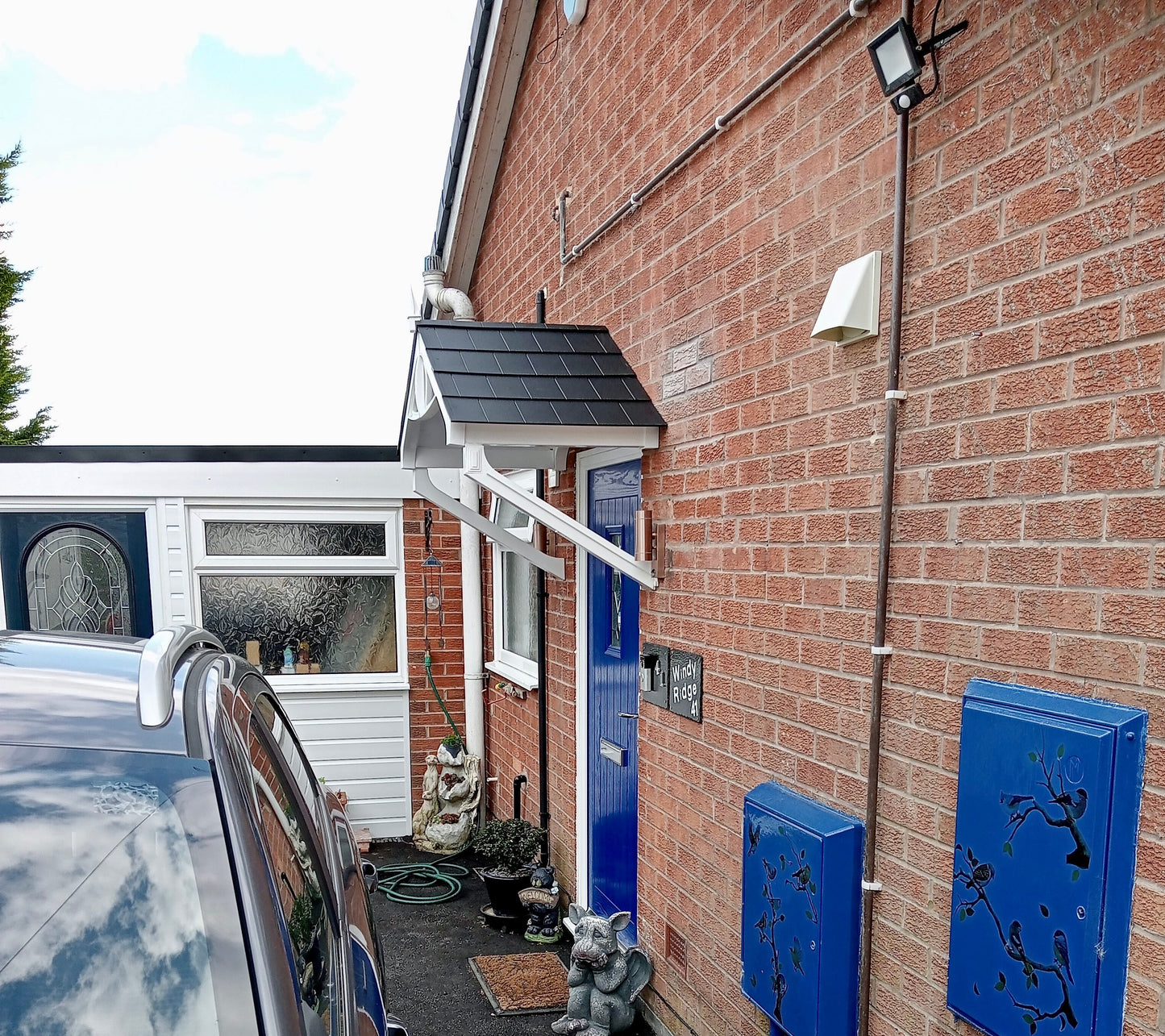 Astwell Door Canopy 149cm - Flat Pack Porch Canopy