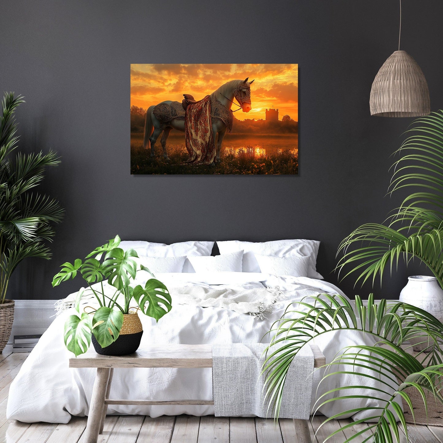 Regal Equine Sunset Canvas