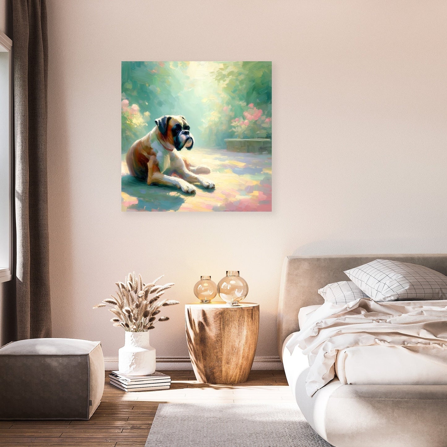 A Tranquil Moment Boxer Dog Canvas
