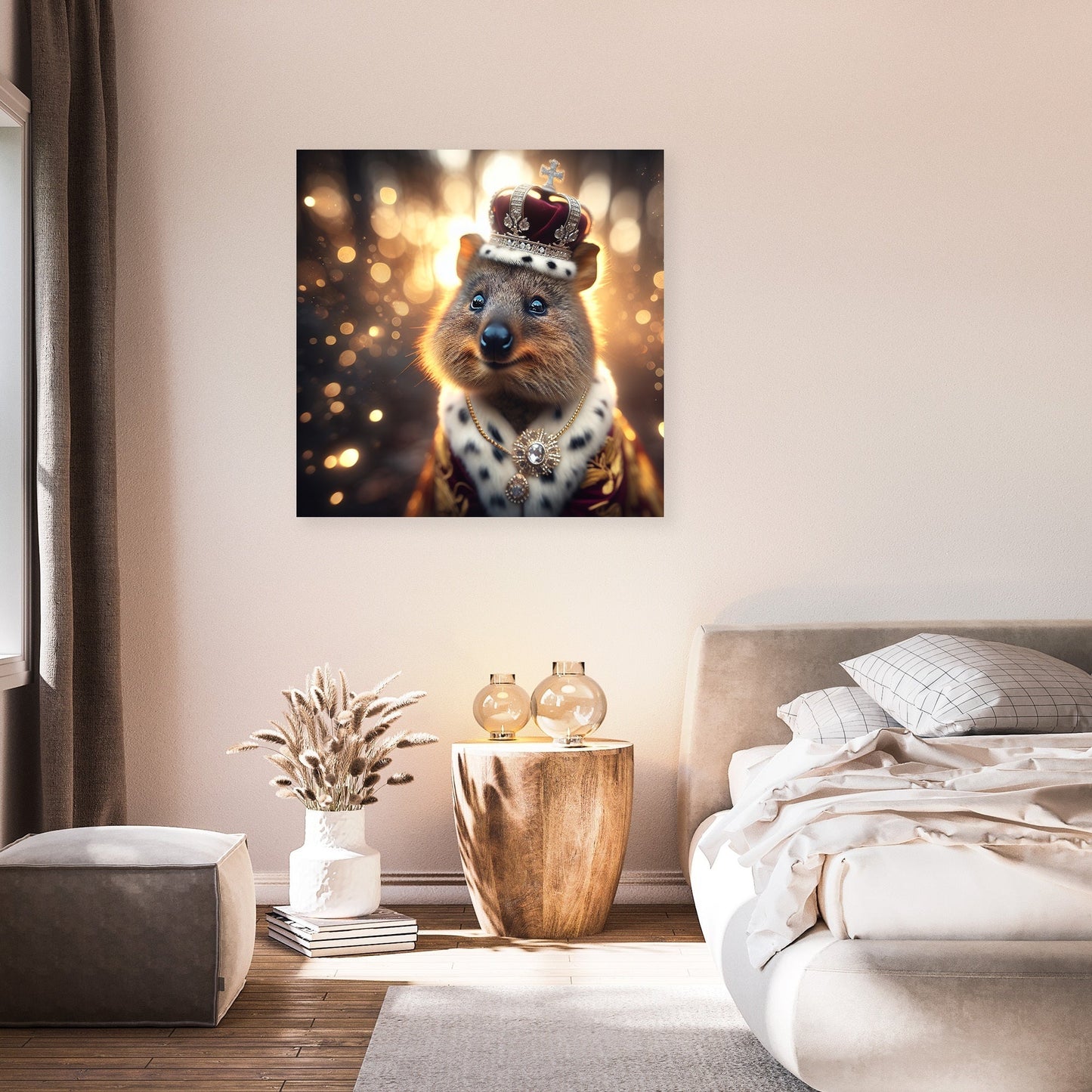 Regal Quokka Dusk Portrait Canvas