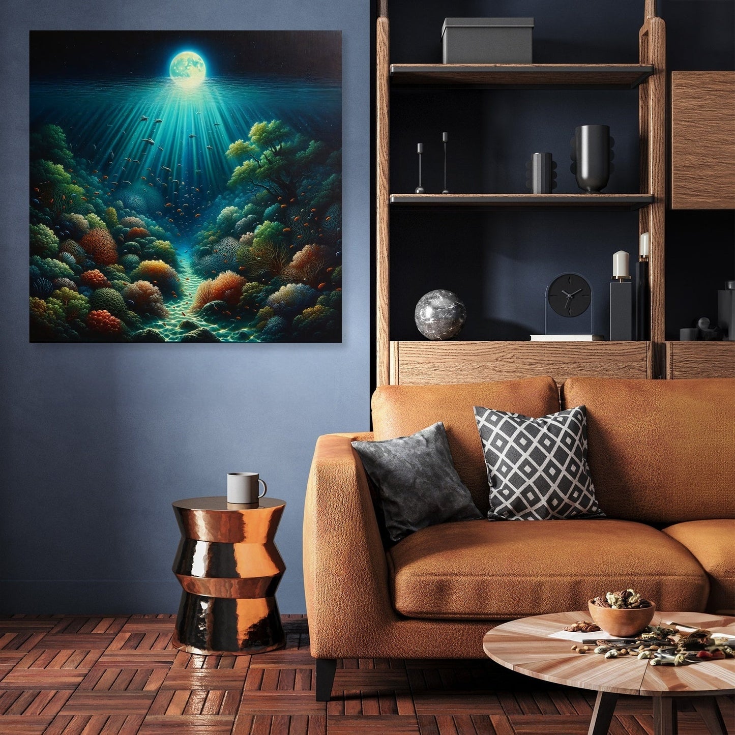 Moonlit Reef Canvas