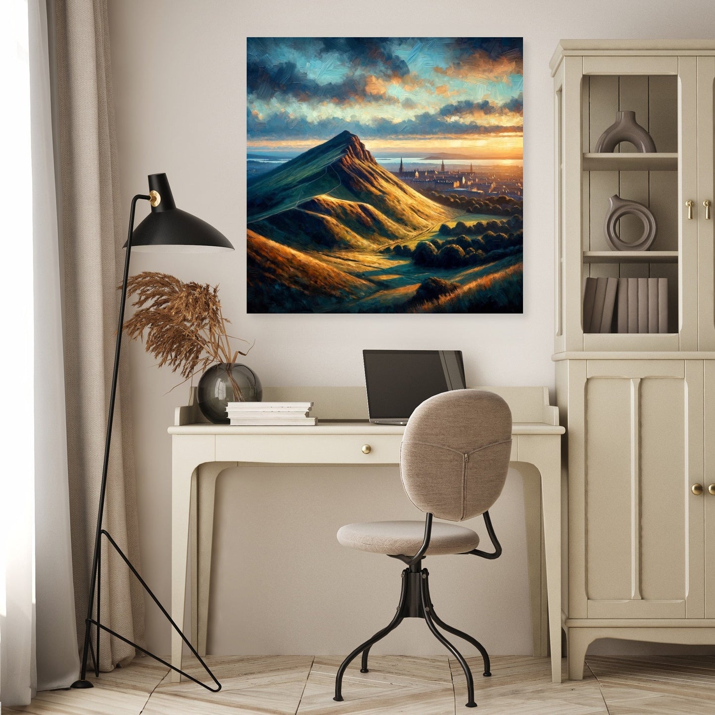 Edinburgh's Arthur's Seat Dusk Canvas