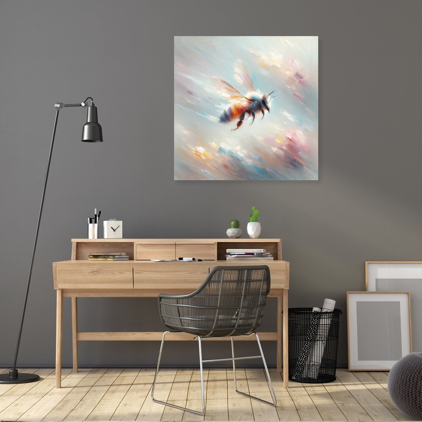 Ethereal Bee Flight Canvas