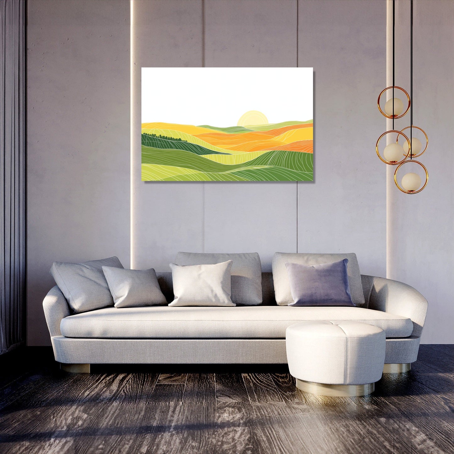 Dawn Fields Canvas