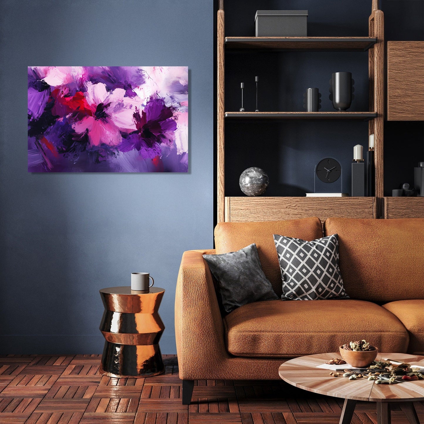 Lisianthus Spirals Canvas