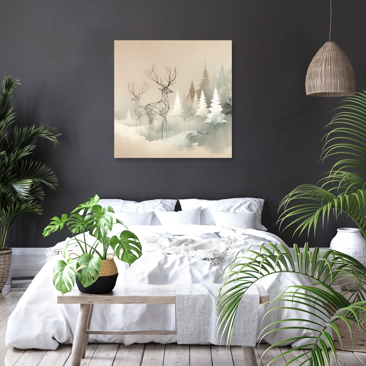 Melancholic Winter Reverie Canvas