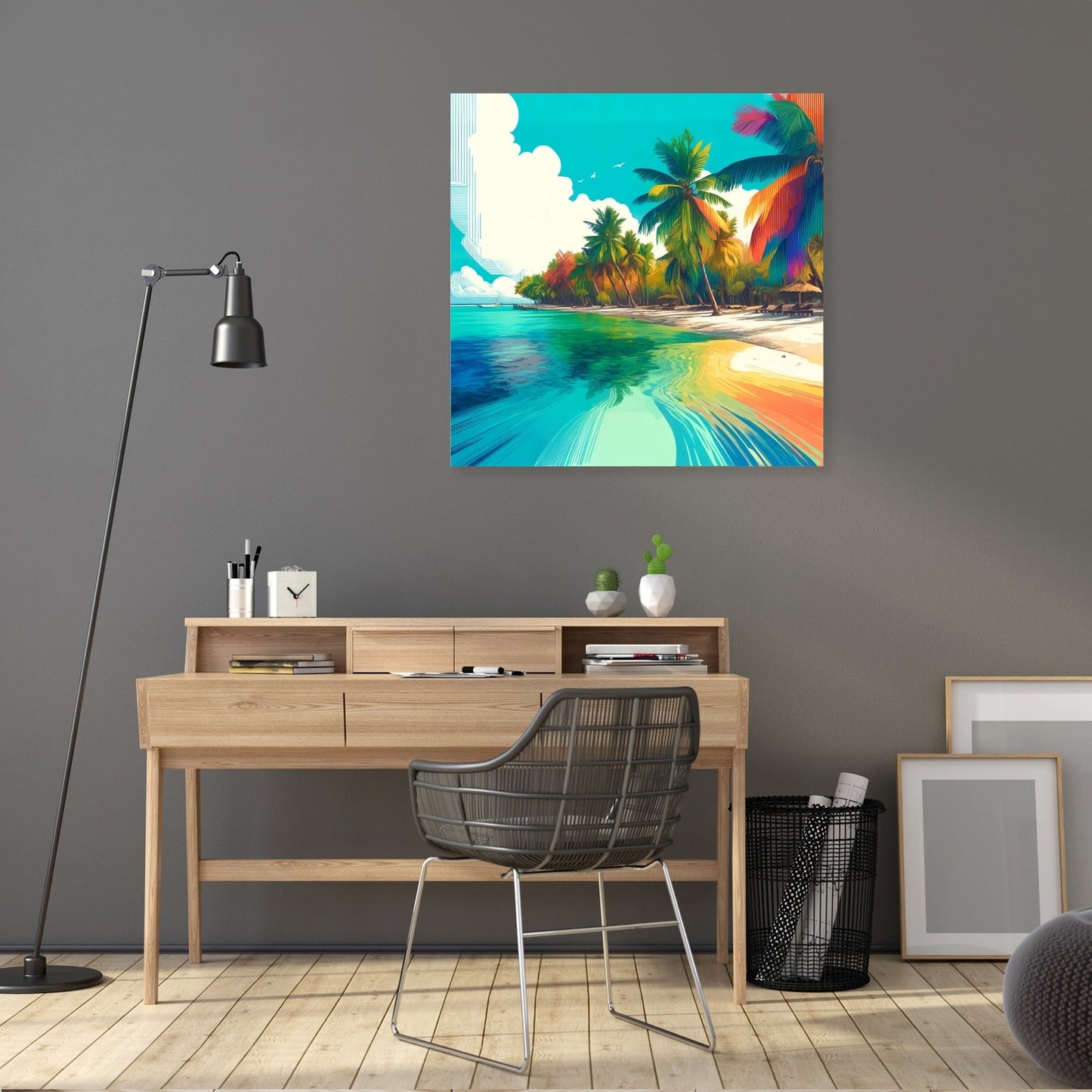 Vibrant Tropical Escape Canvas