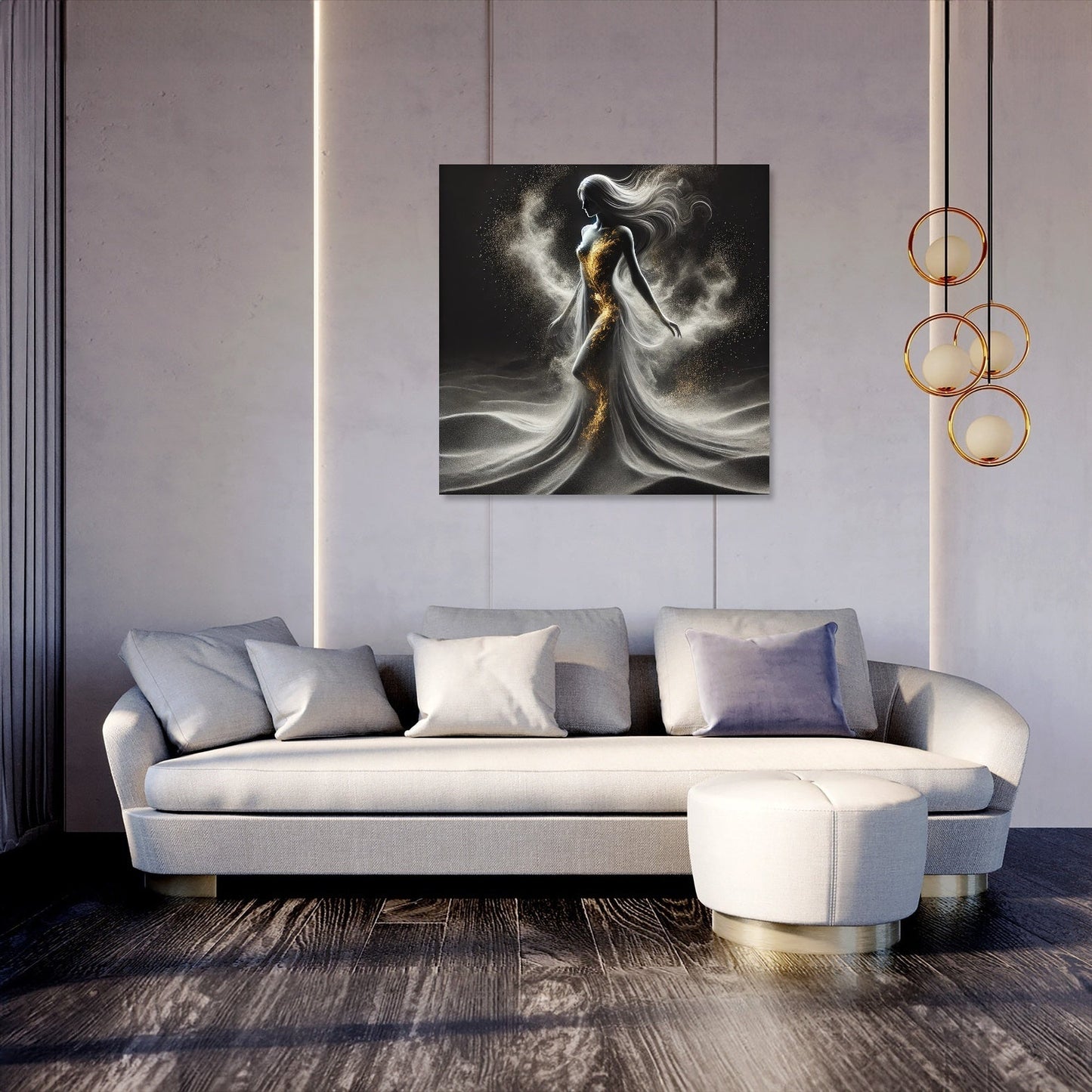 Ethereal Sand Woman Canvas