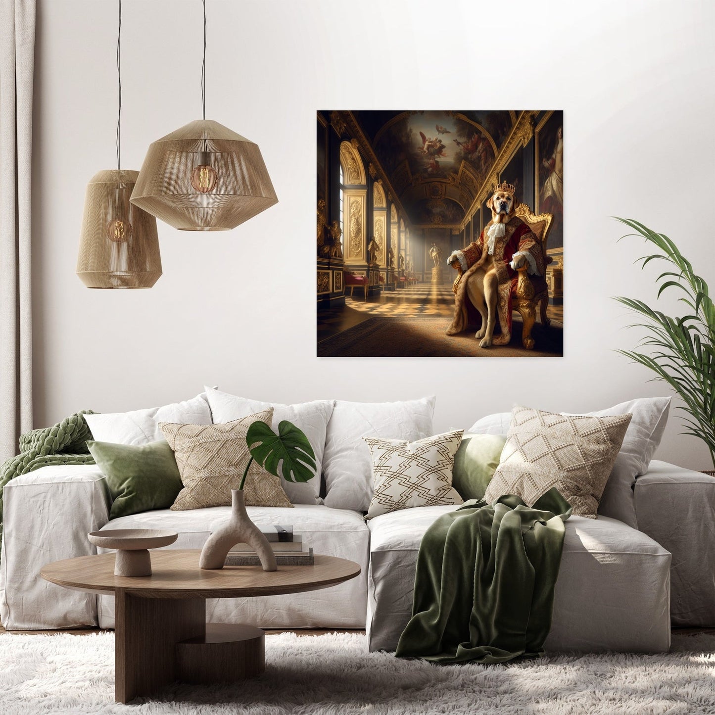 Baroque Labrador Royalty Canvas