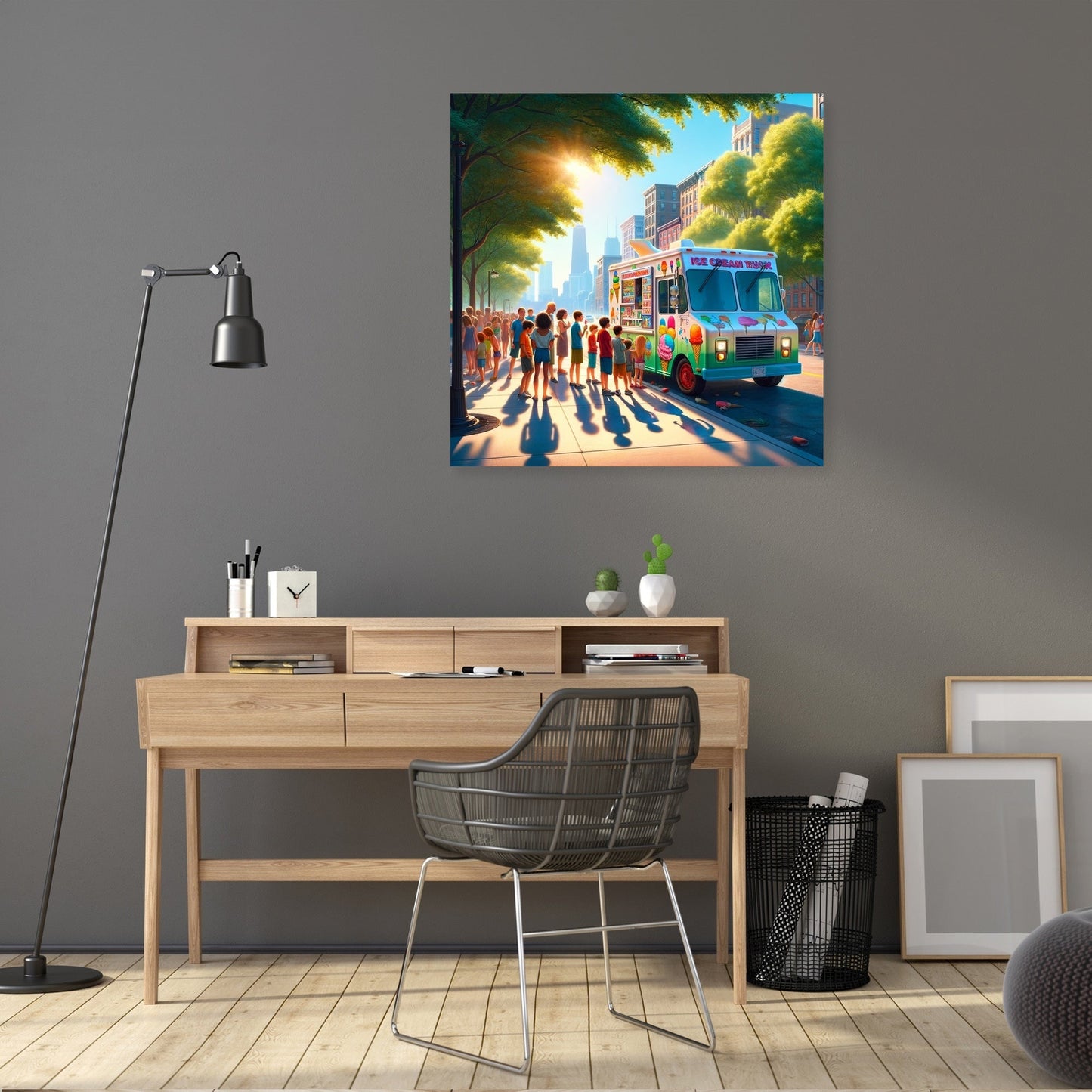 Ice Cream Summer Joy Canvas