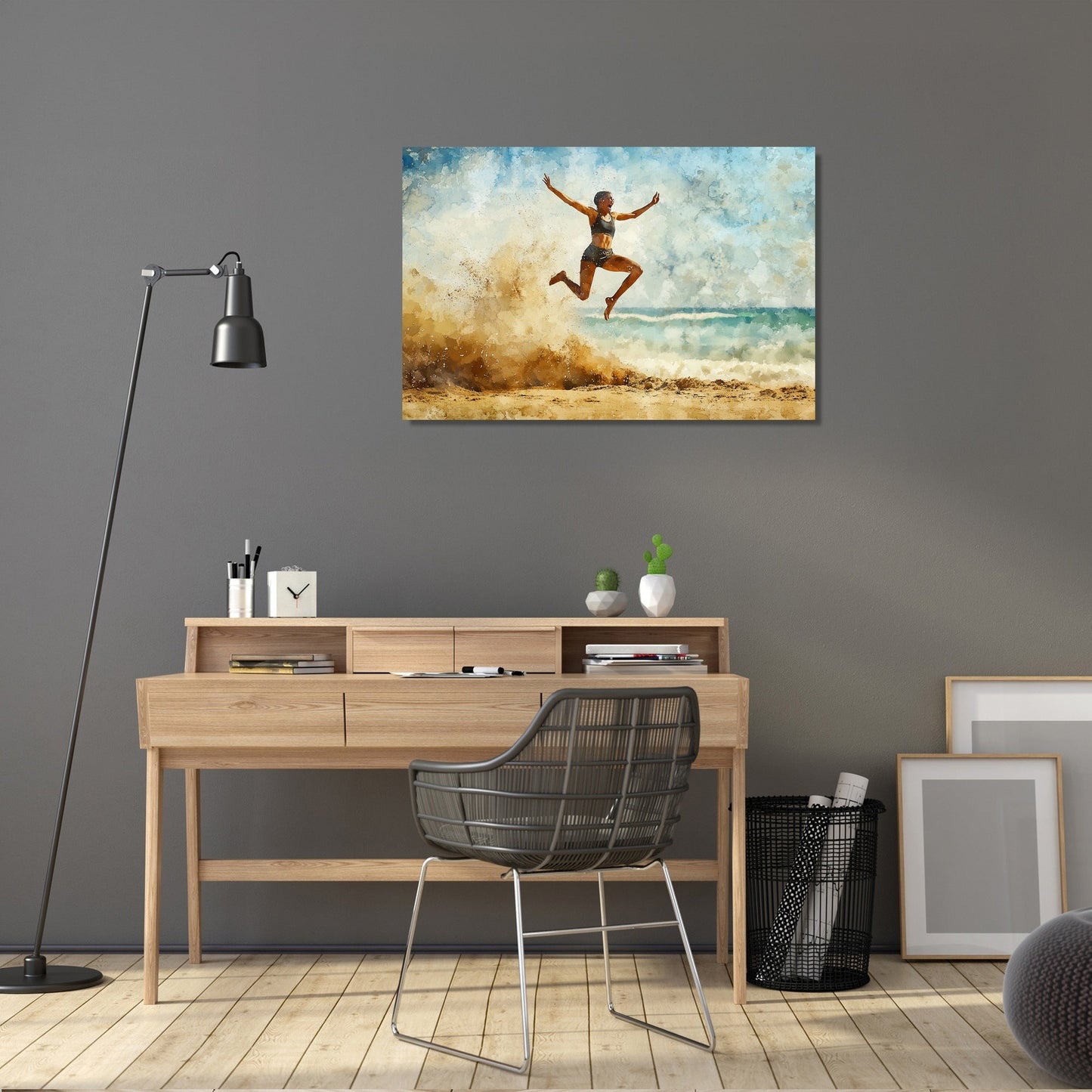 Leap Over Sand Canvas