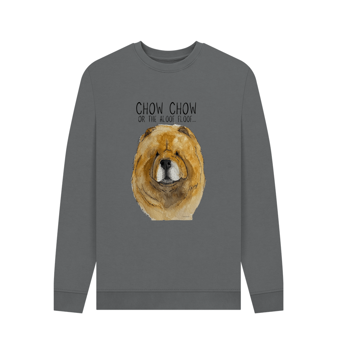 Stay Cozy in Style – Red Chow Chow Men's Crewneck Sweatshirt!