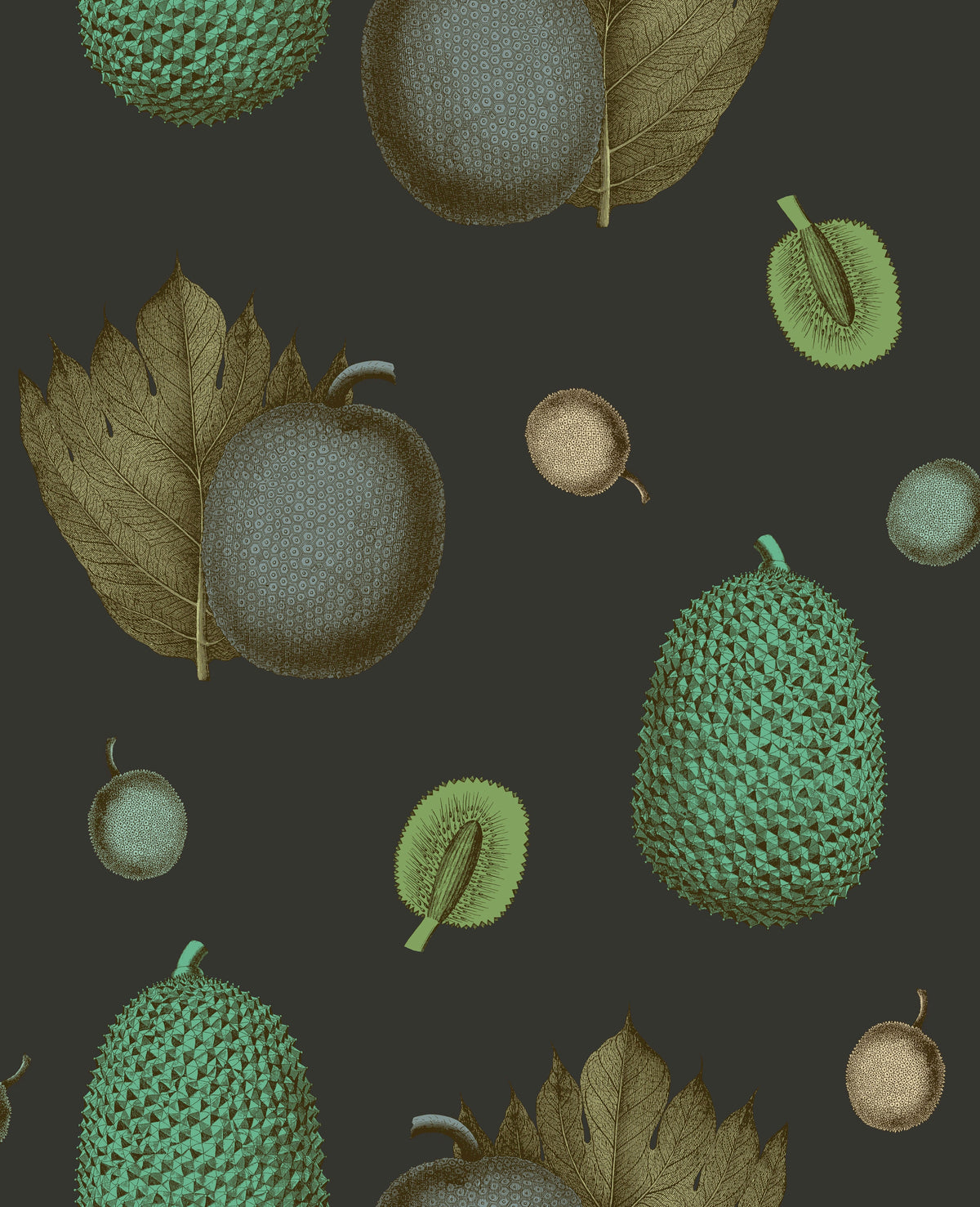 Tropical Fruit Wallpaper- Coral
