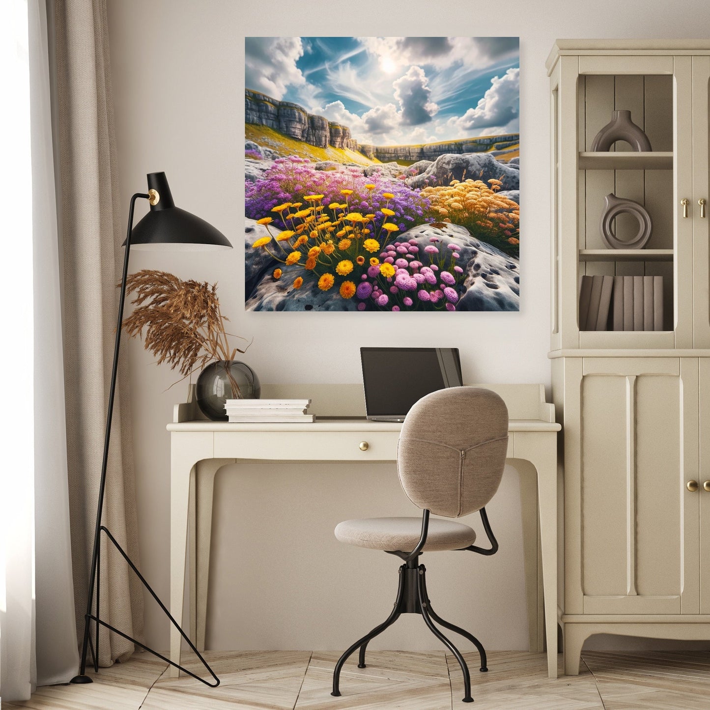 Summer at Malham Cove Canvas