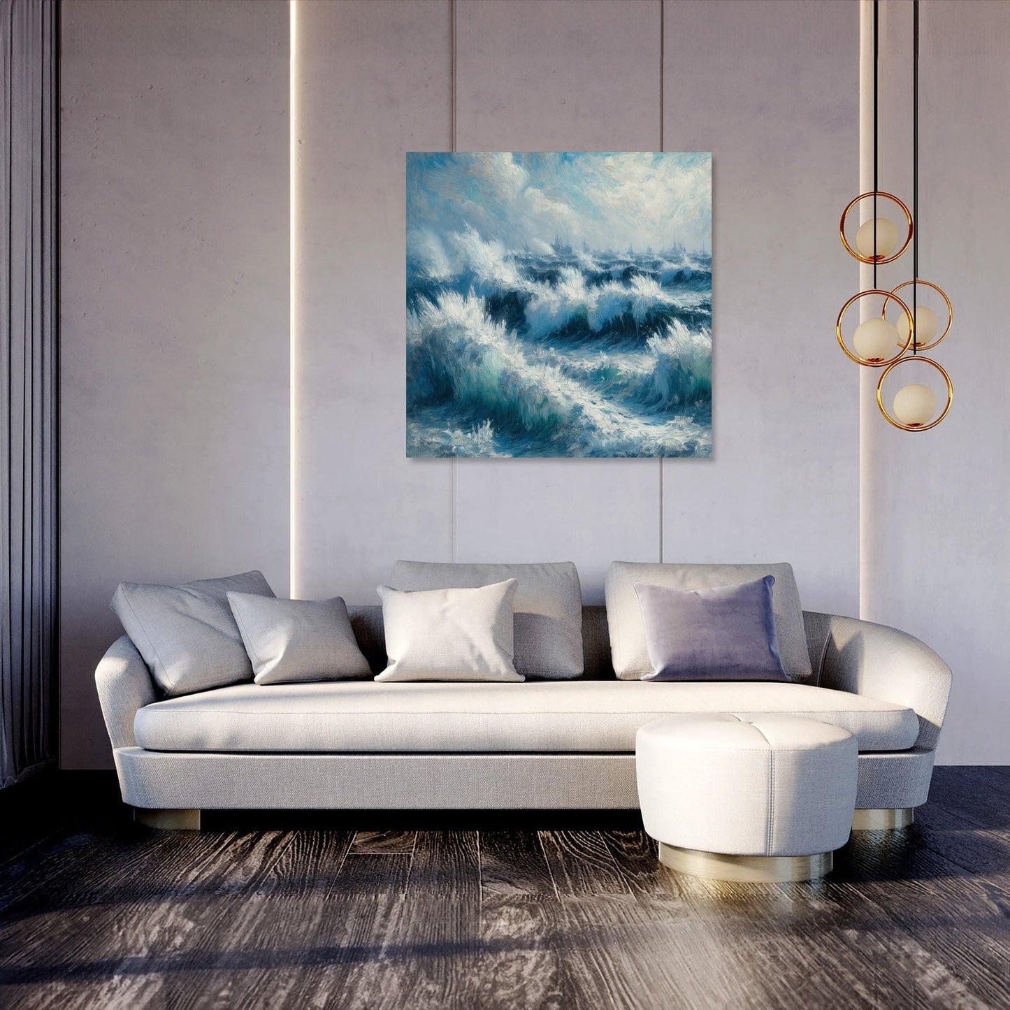 Frozen Waves Canvas