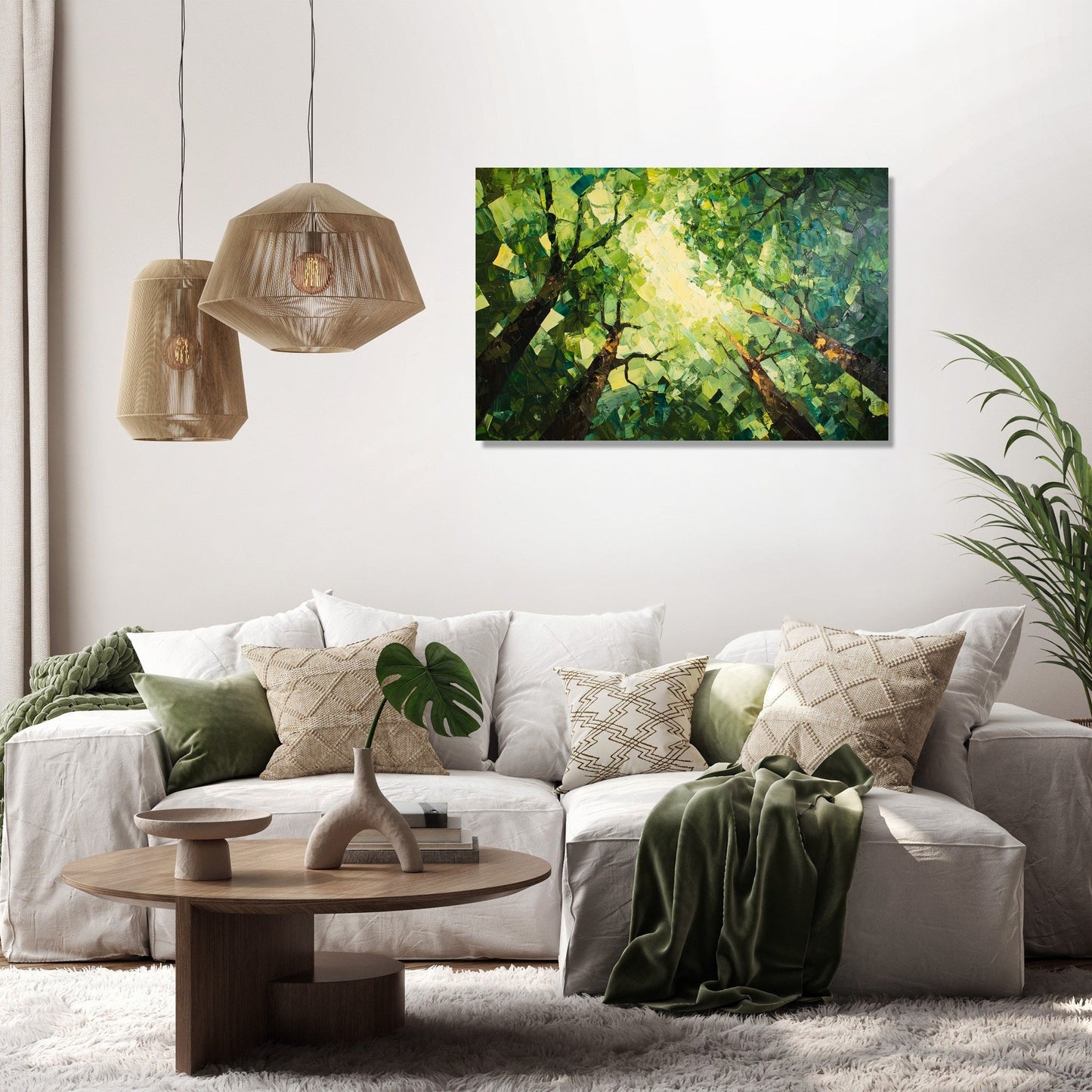 Polygonal Canopy Chaos Canvas