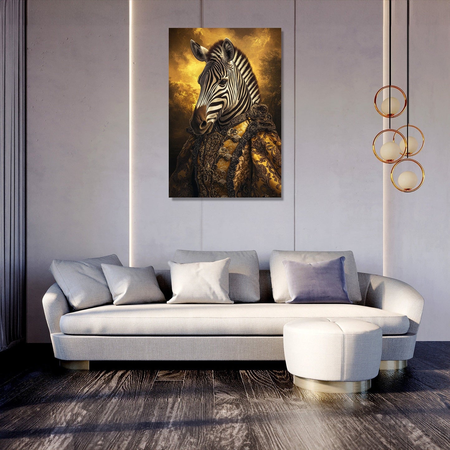 Majestic Monarch Zebra Canvas
