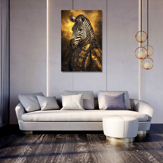 Majestic Monarch Zebra Canvas