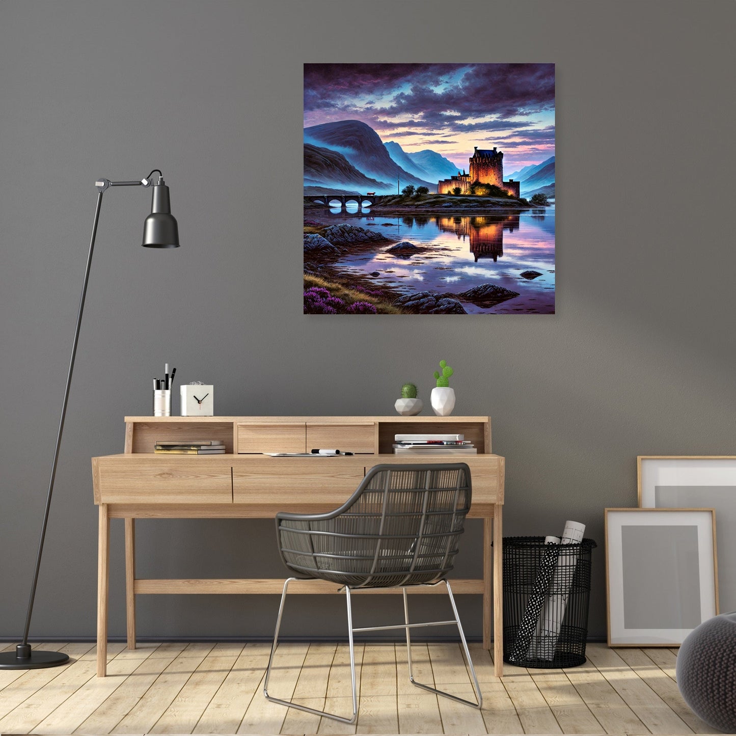 Twilight Highlands Castle Canvas