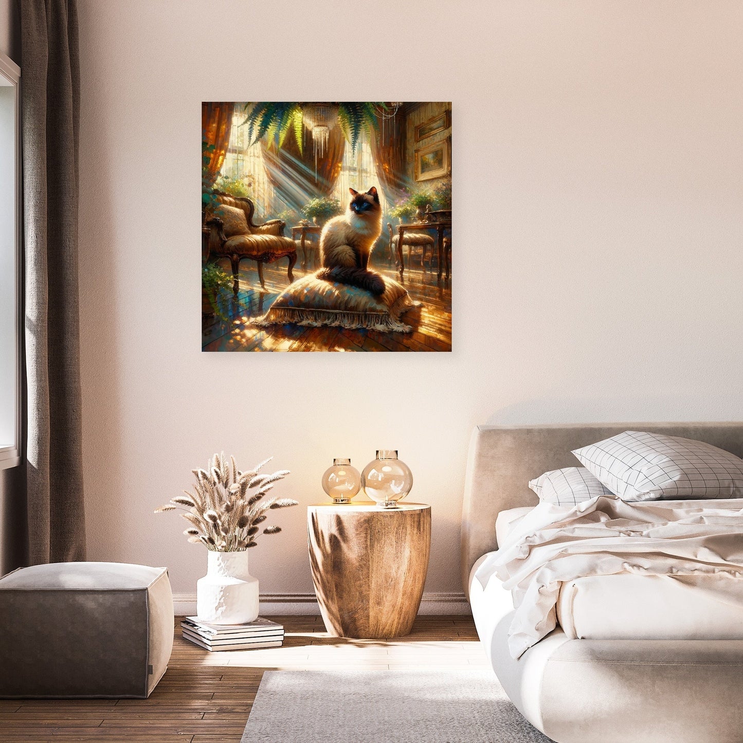 Siamese Solitude Canvas