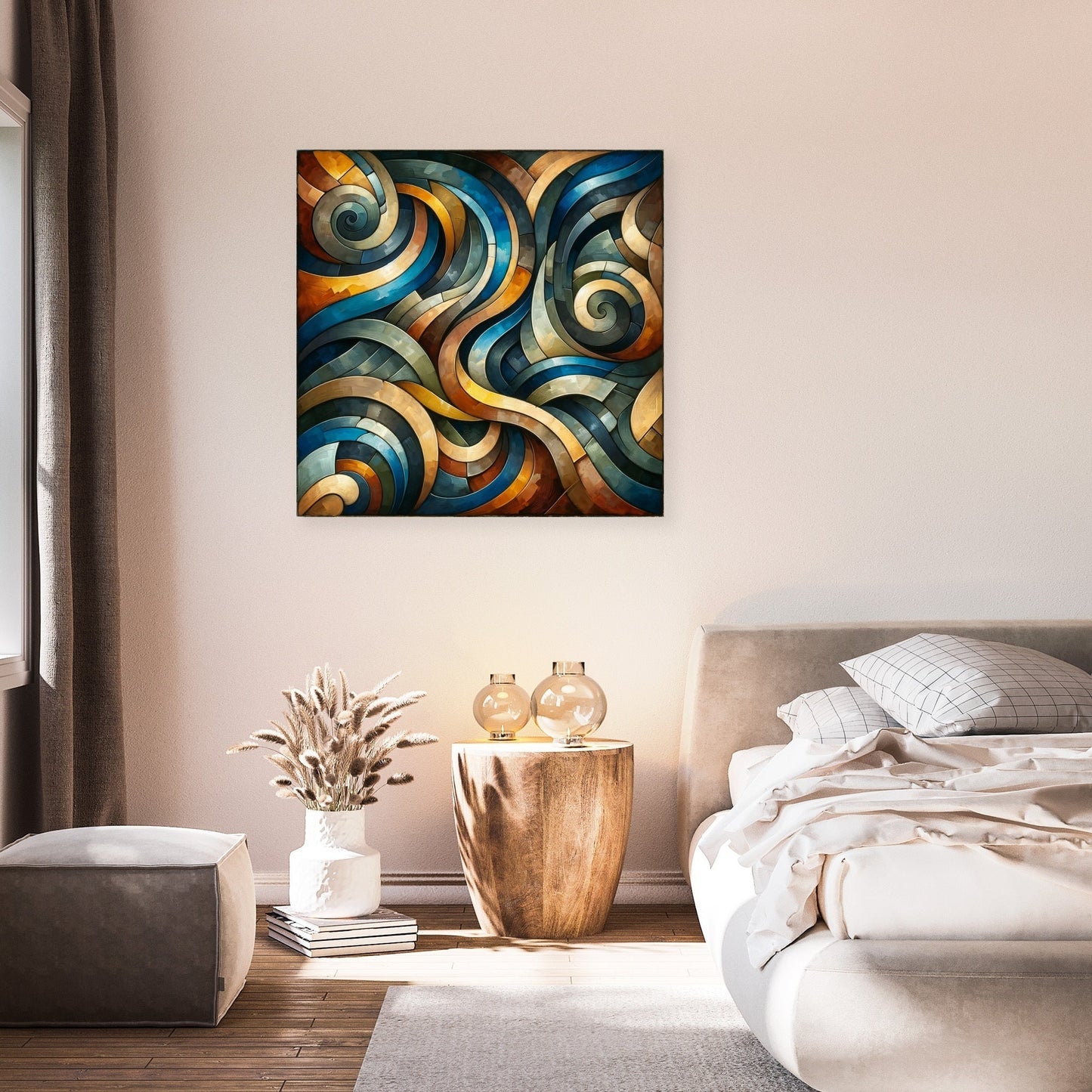 Swirling Geometry Canvas
