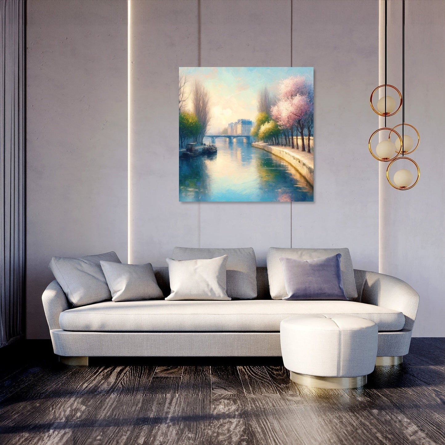 Eternal Elegance of Paris Seine Canvas