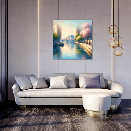 Eternal Elegance of Paris Seine Canvas