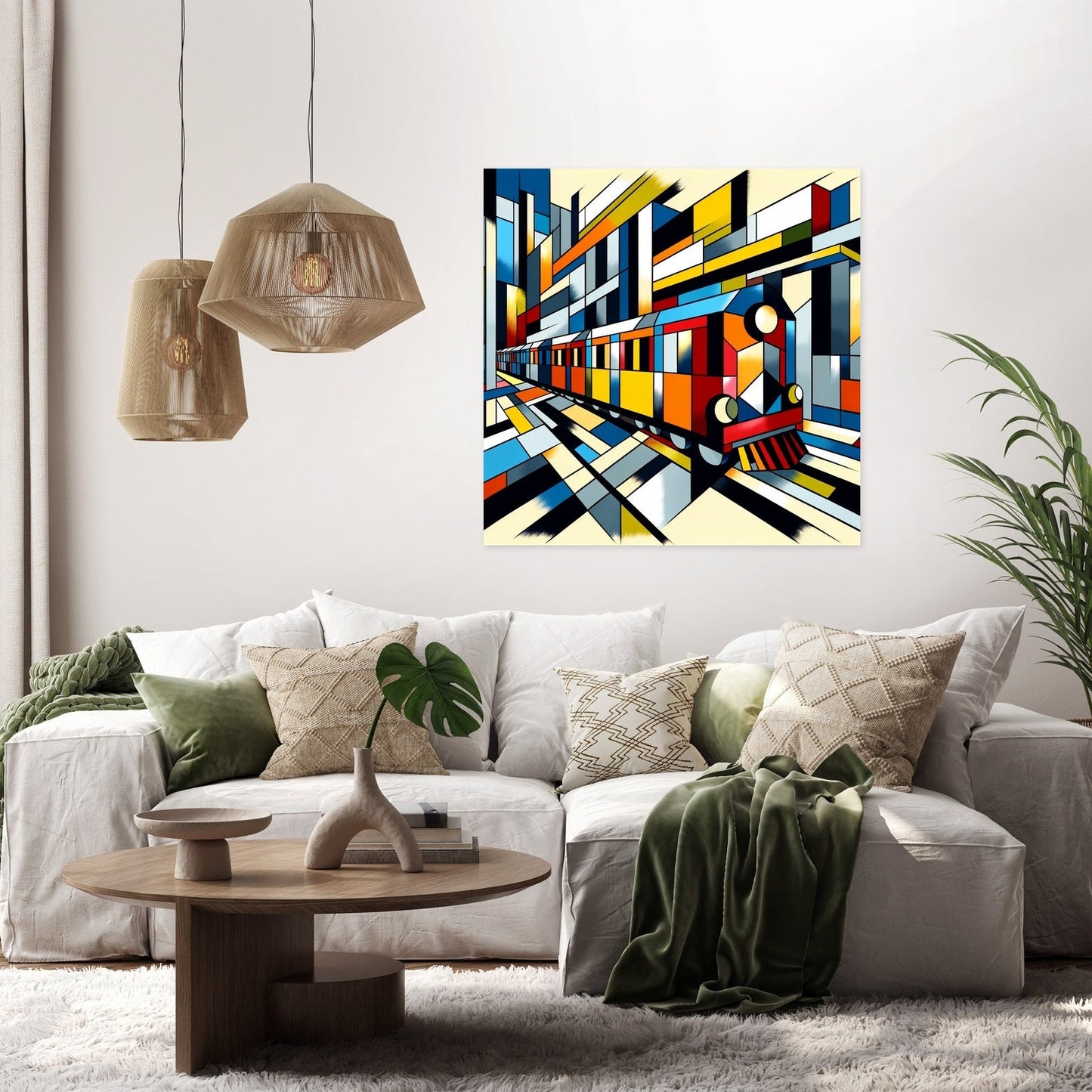 Cubist Conveyance Canvas