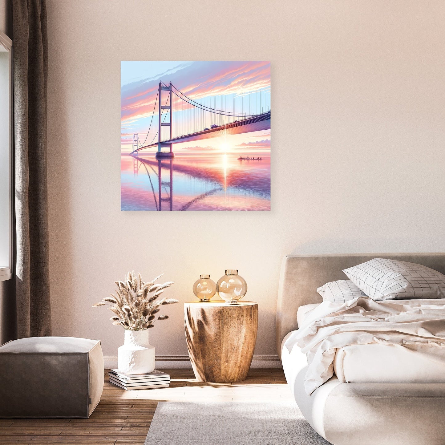 Sunrise at Humber Bridge Canvas