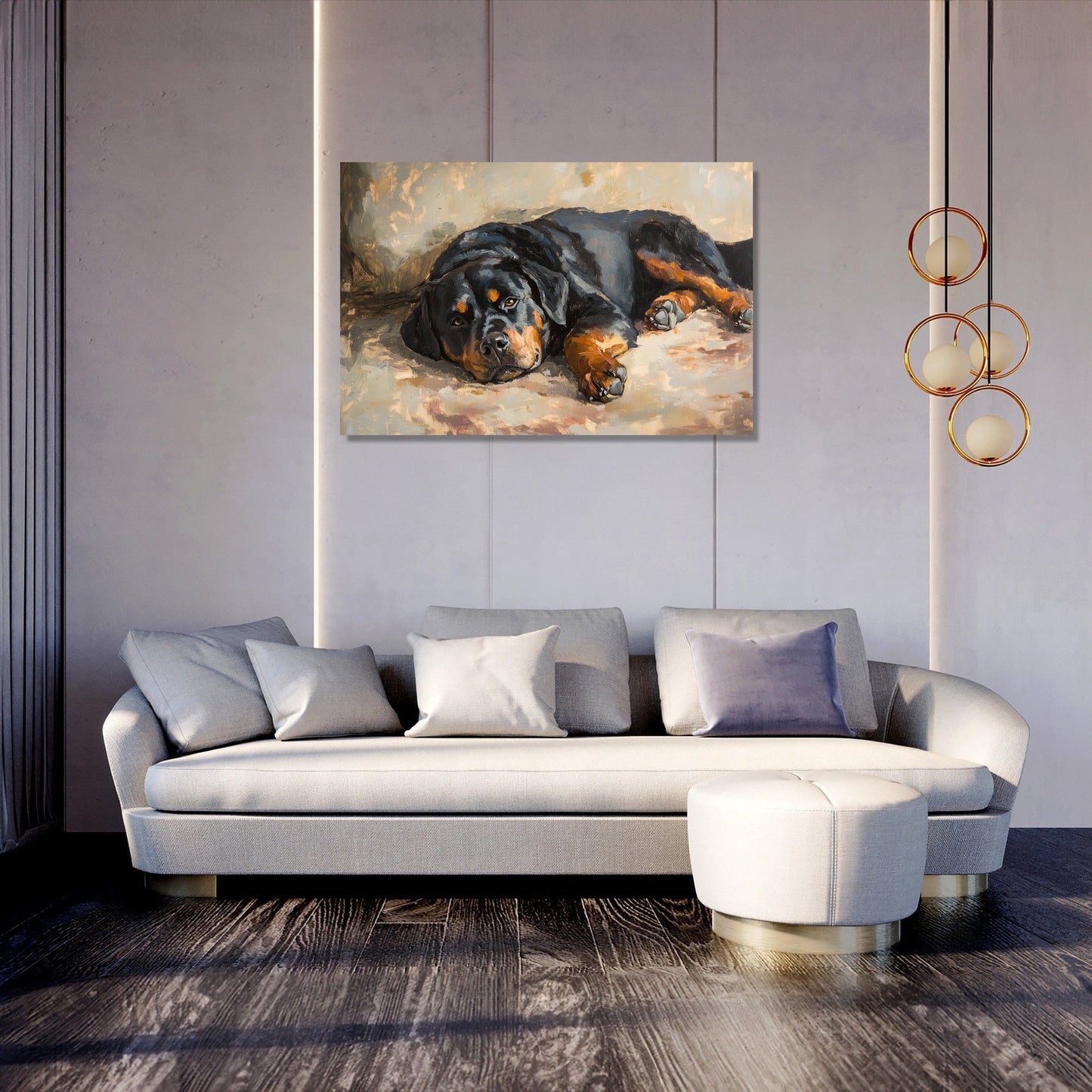 Rottweiler Rest Canvas