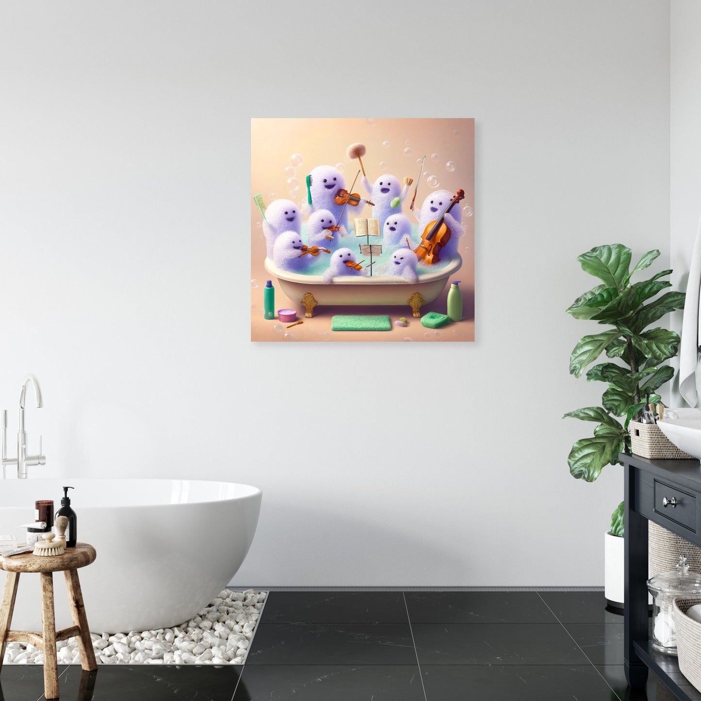 Bubble Bath Symphony Canvas