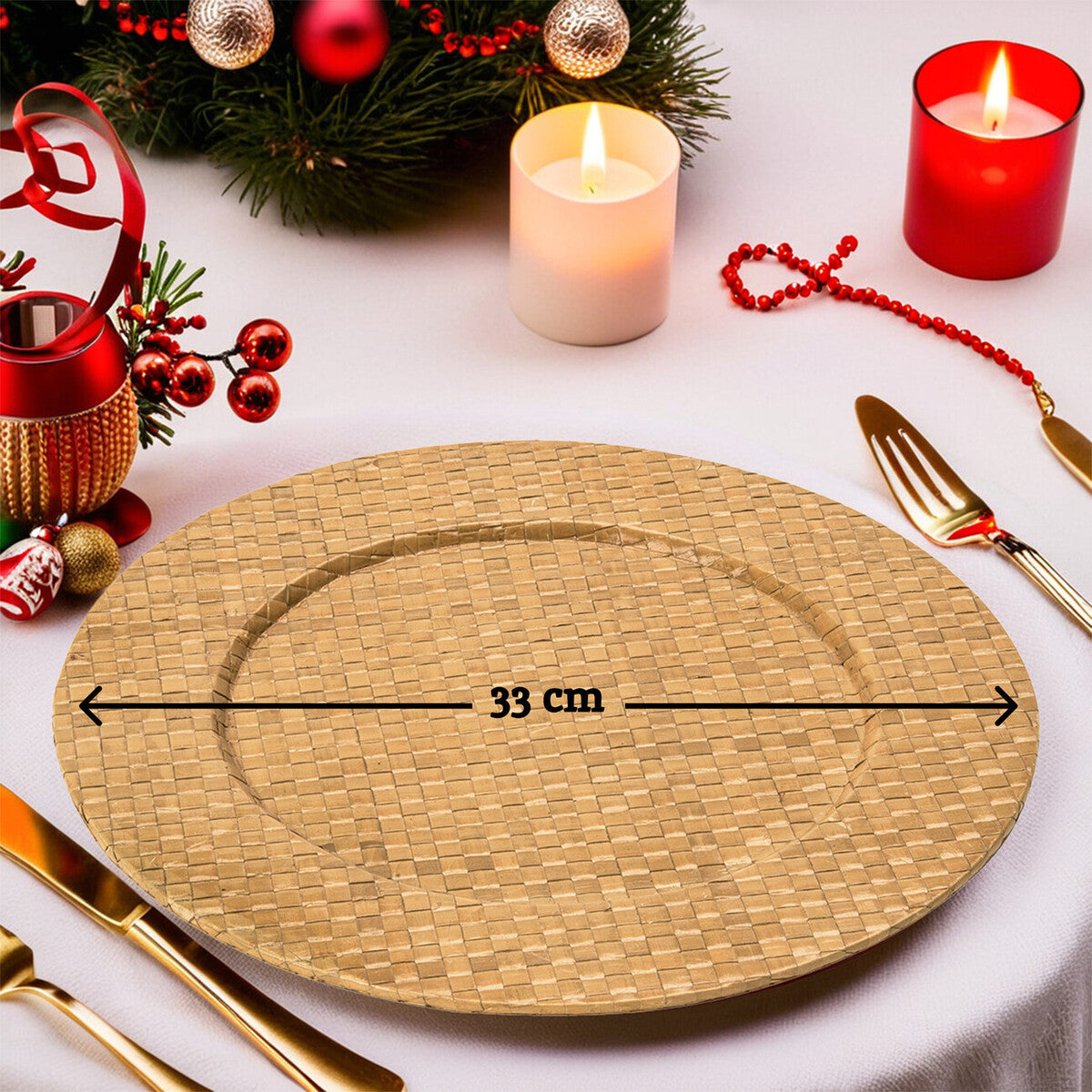 Pandanus Natural Charger Plate