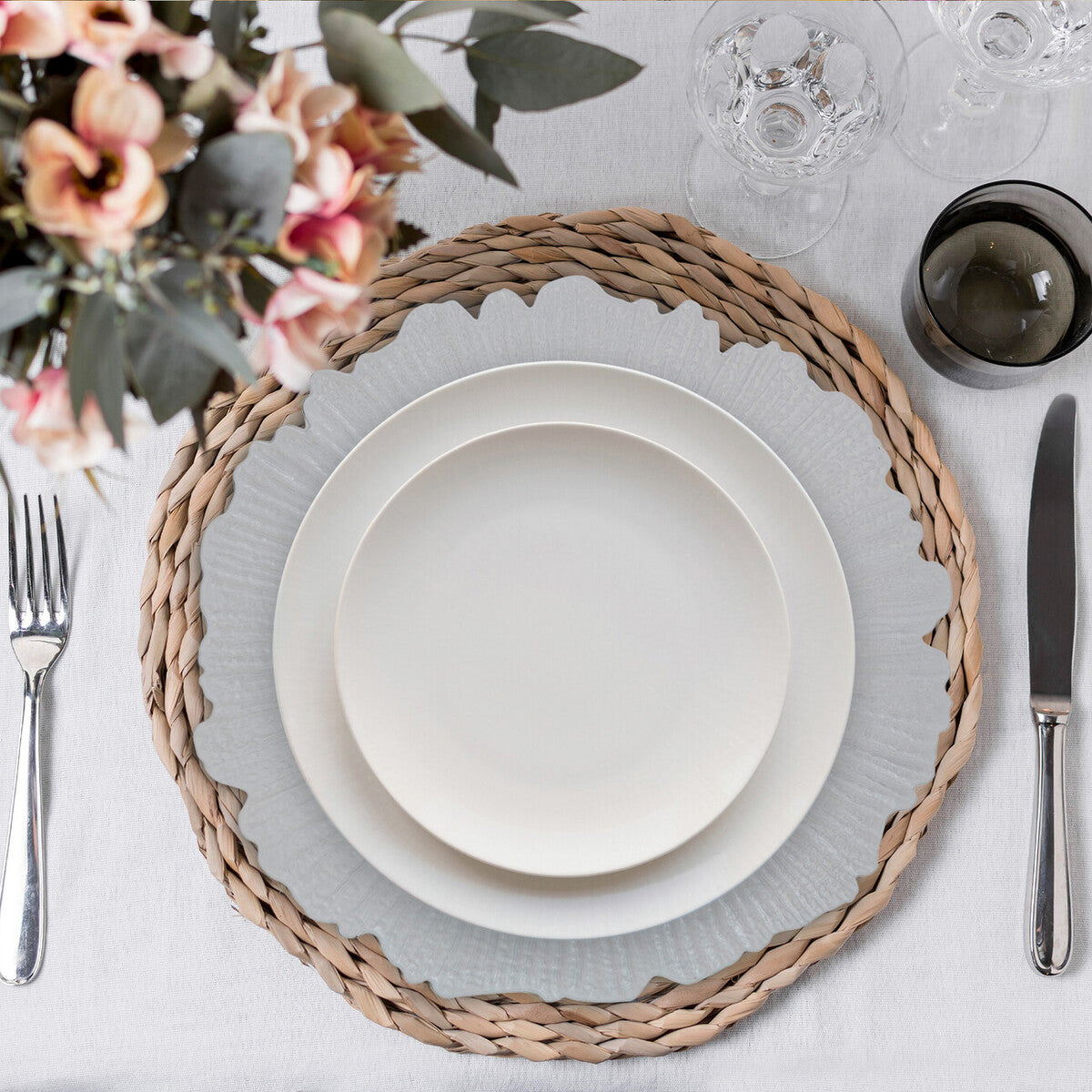 Dia White Reef Charger Plate 33cm