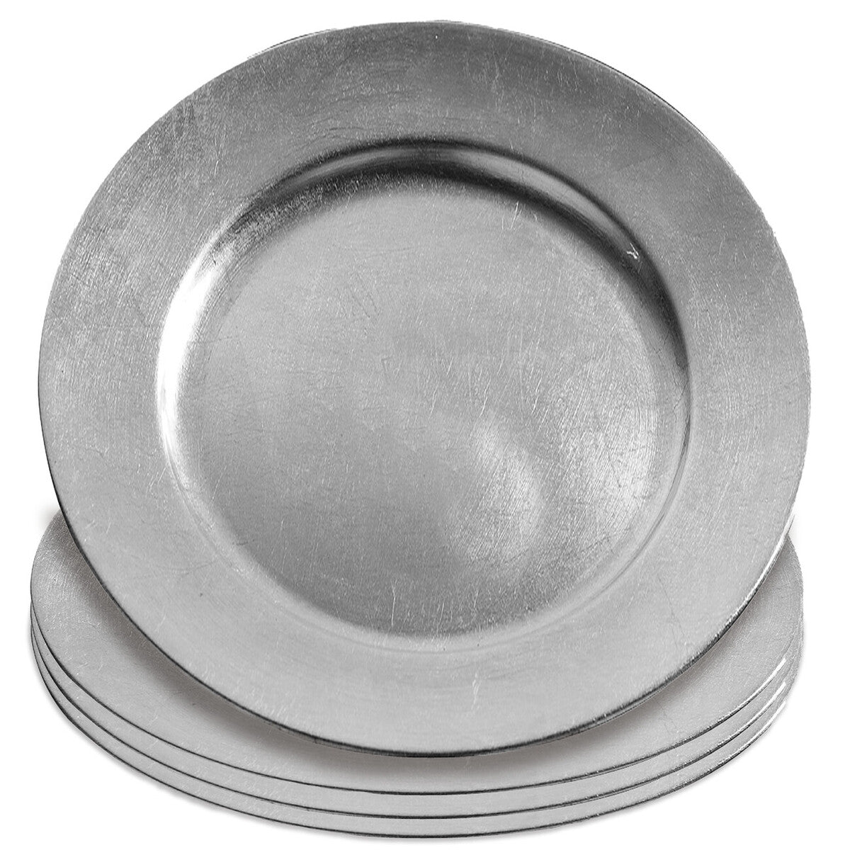33cm Dia Silver Finish Charger Plate
